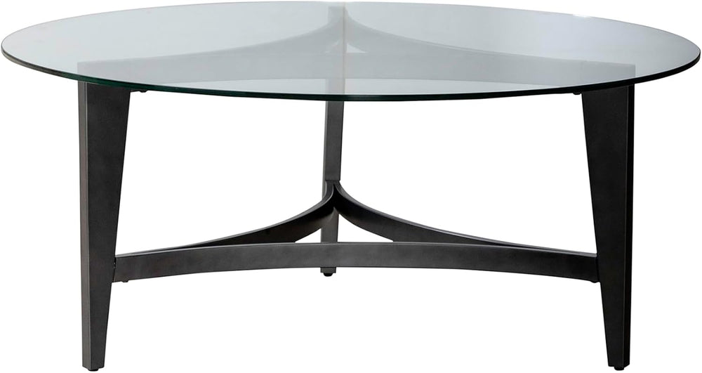 Liberty Furniture Capri Glass Top 3 Piece Set - Cocktail Table, 2 End Tables ...