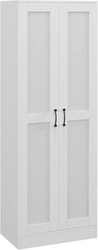 Tall Storage Cabinet with Movable Storage Shelves, Modern Style Pantry Cupboard Cabinet with Soft Close Doors,for Kitchen Home