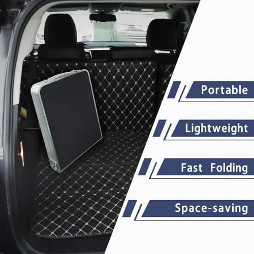 Folding Camping Table with Storage Compartment Aluminum Lightweight Camp Kitc...