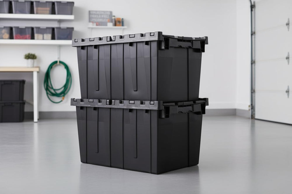 Hudson Exchange 21.9 x 15.2 x 12.8” (3 Pack) Storage Tote Distribution Contai...