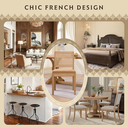 SoarFlash Kitchen French Dining Chairs Set of 4, Vintage Dining Chairs with R...