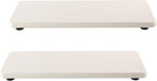 2 Pcs Water Absorbing Stone Trays, Kitchen/Bathroom Sink Soap Dish, Diatomite Tray Used for Hand Soap & Cosmetic Bottles in The Modern Home, 3.15" W x 8.7" L, White