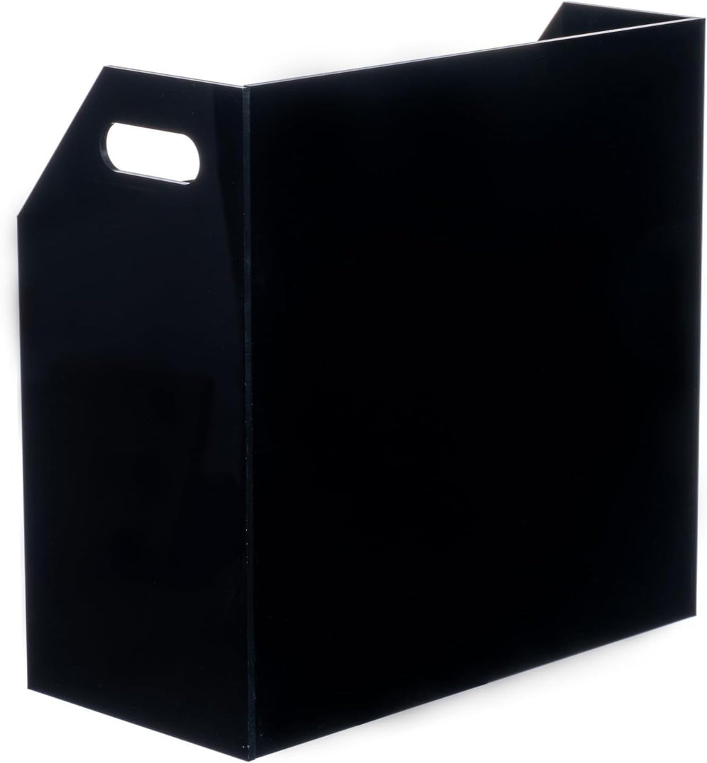 MyGift 2 Tier Modern Premium Black Acrylic Compact Cassettes Holder with Cuto...