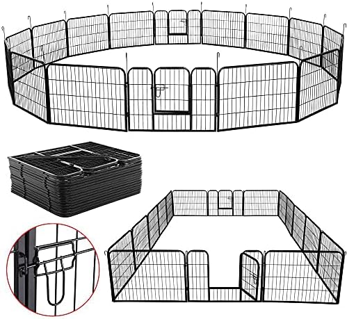 Yaheetech 24in x 171ft Rustproof Foldable Metal Decorative Garden Fence