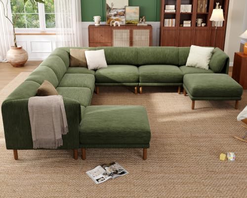 Cloud Sectional Couches for Living Room,Modular Sectional Sofa,Green | Extra ...