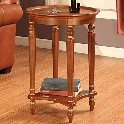 Telephone Table, End Table European Sofa Side Table,Solid Wood Coffee Table,R...