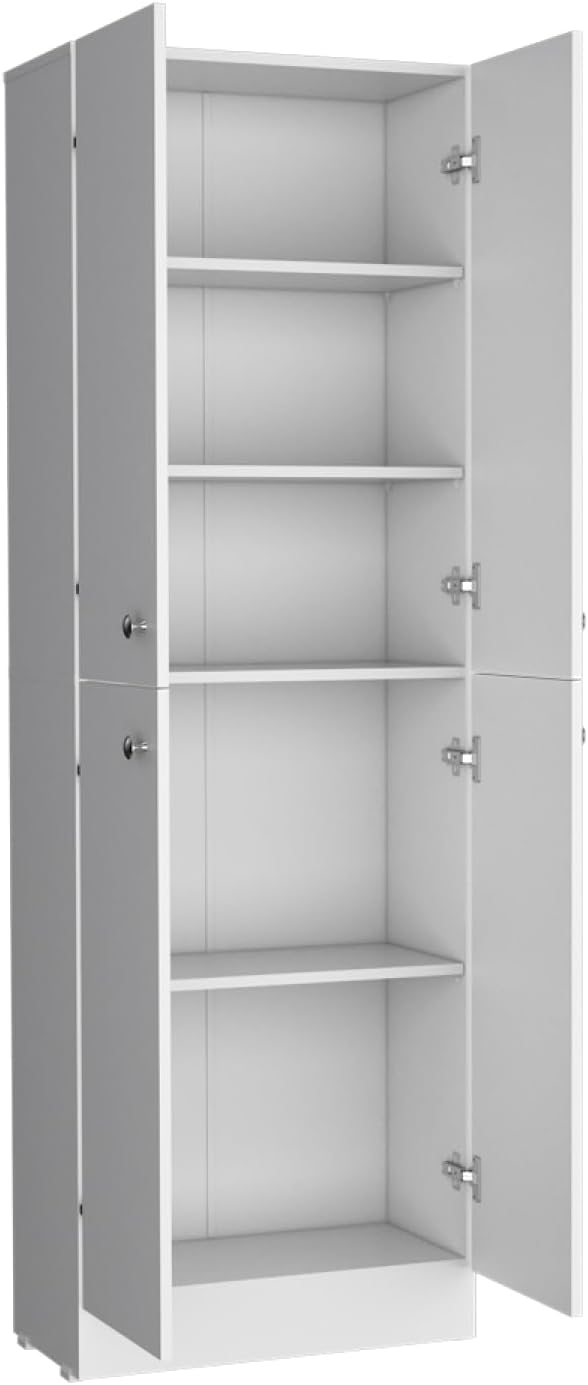 Pantry Cabinet Coahoma, Kitchen, White