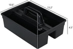 Readsky 6 Packs Plastic Cleaning Storage Caddy with Handle, 3-Compartment Cleaning Caddy, Nestable