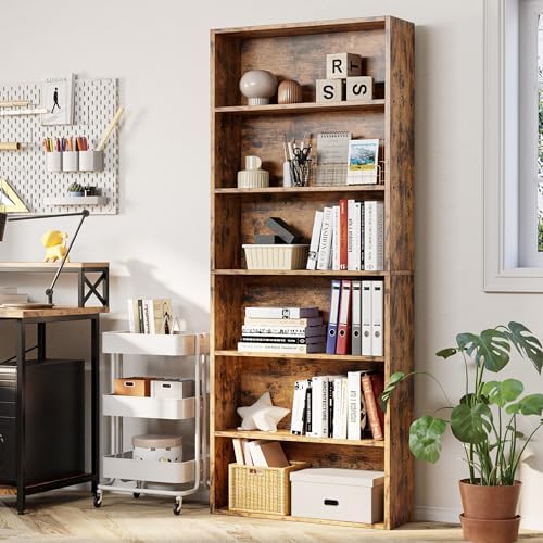 IRONCK Industrial Bookshelves and Bookcases Floor Standing 6 Shelf Display St...
