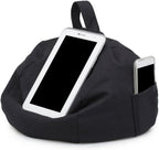 Soft Tablet Pillow Stand - with Pockets, Anti-Fall Book Holder for Bed, Hands-Free Lap Support for Sofa, Lightweight Travel Mount for Car, Phone Glasses Storage Cushion | for Sofa Bed Washroom