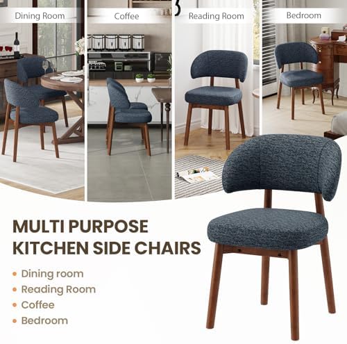 MALOL Wooden Dining Chairs Set of 6, Modern Upholstered Dining Room Kitchen S...
