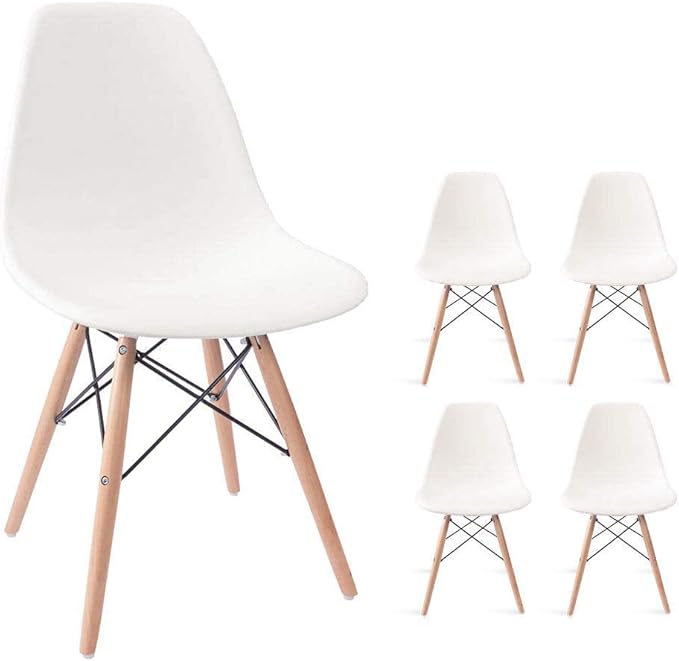 Devoko Modern Style Dining Chairs Mid Century Pre Assembled DSW Chair Classic...