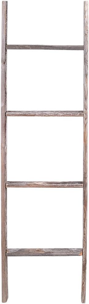 4' Reclaimed Barnwood Rustic Ladder