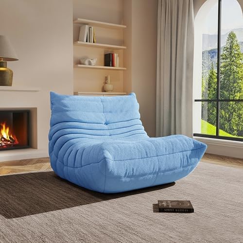 Bean Bag Chairs for Adults Floor Gaming Bean Bag Chair Memory Foam BeanBag Ch...