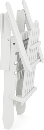 POLYWOOD AD5030WH Classic Folding Adirondack Chair, White 35.7 x 29 x 35.7 inches