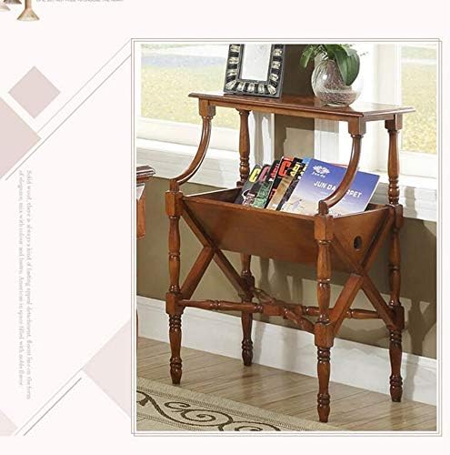 Telephone Table, Solid Magazine Rack/Sofa Side End Table,Living Room Newspape...