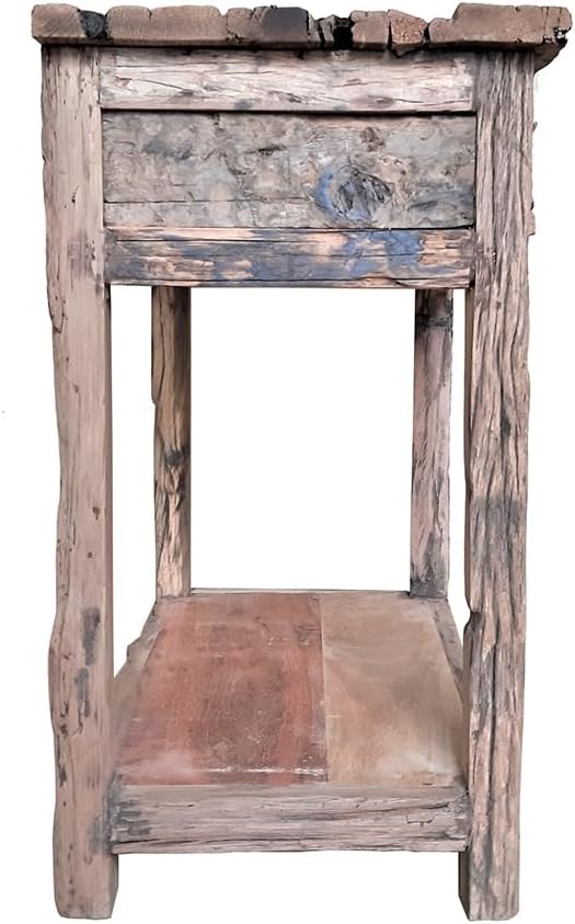 31.5x17.5x31.5 Rustic 2 Drawer Kitchen Island