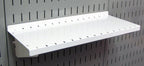 Wall Control Pegboard Organizer 4 ft. Metal Pegboard Standard Tool Storage Kit & Pegboard Shelf 6in Deep Pegboard Shelf Assembly for Pegboard and Slotted Tool Board – White