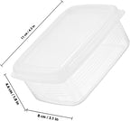 Wakauto 6pcs Small Refrigerator Organizer Bins Food Storage Containers for Fridge Produce Saver Boxes Multipurpose Preservation for Dough Meat Vegetables Kitchen Organization