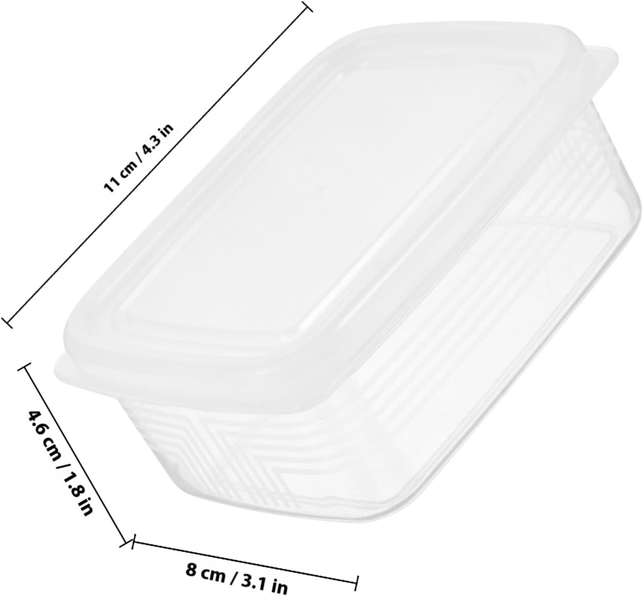 Wakauto 6pcs Small Refrigerator Organizer Bins Food Storage Containers for Fridge Produce Saver Boxes Multipurpose Preservation for Dough Meat Vegetables Kitchen Organization