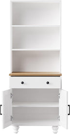 Farmhouse Storage Cabinet, Modern Kitchen Pantry Cabinet with Adjustable Shelves, 5 Tier Bookshelf for Living Room,for Kitchen Home