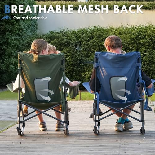 Portal Folding Outdoor Rocking Camping Chair, 350LBS Portable Rocker | 10s Fo...