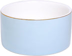 HANKOR Paper Clip Holder - Ceramic Paperclip Holders for Desk, Binder Paper Clip Dispenser Organizer (Blue)