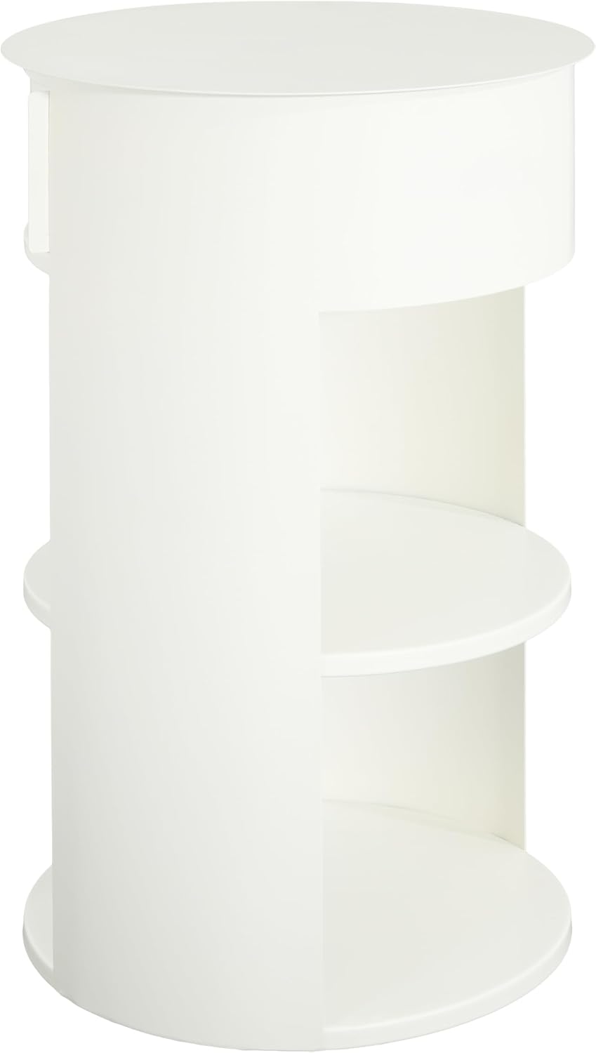 Christopher Knight Home Pomme 3-Tier Metal Small Side Table, Narrow Bedside T...