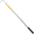 Clothes Hook Rod, 27-62 Inch Long Telescopic Rod, Stainless Steel, S-Shaped Hook, Tension Mounted