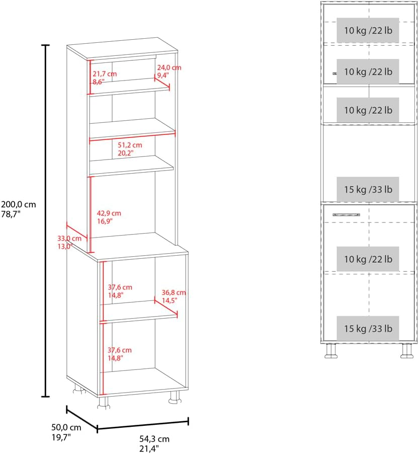 GOWE Cloudcroft Pantry, Kitchen, White