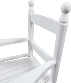 White Rocking Chair for Children - Durable Indoor Outdoor Rocker - Suitable for Toddlers and Kids - Enhances Home and Garden Decor