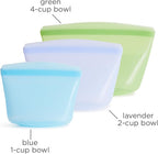 Stasher Premium Silicone Reusable Food Storage Bags, 3-Pack, Multi, Multi-Use Food Storage Bags, Lunch Bag, Travel Containers, BPA Free, Leak-free, Dishwasher-Safe, Eco-friendly