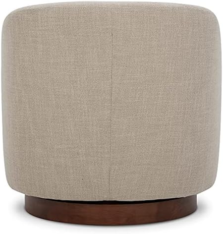 CHITA Swivel Accent Chair Set of 2, Wood Frame, Fully Assembled, Flax Beige |...