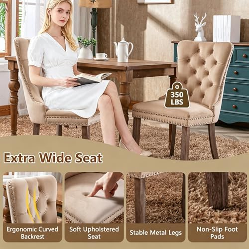 79" Dining Table Set for 8,Large Rectangular Dining Table Set for 8 with...