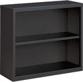 Lorell Fortress Series Charcoal Bookcase, 34.5" x 13.6" x 30"