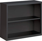 Lorell Fortress Series Charcoal Bookcase, 34.5" x 13.6" x 30"