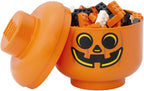 Room Copenhagen, LEGO Storage Heads Stackable Storage Container - Buildable Organizational Bins for Kid’s Toys and Accessories - 6.30 x 6.30 x 7.28in - Small, Pumpkin, Holds 250 Bricks