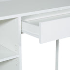 OSP Home Furnishings Ravel 40-Inch Wide Writing Desk, White