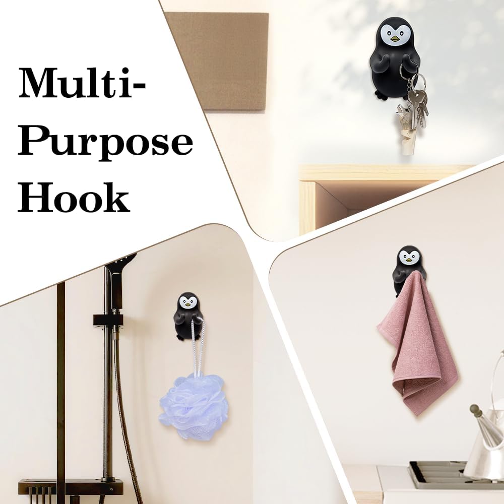 Cute Penguin Razor Holder Shower, Animals Bathroom Decor, Cute Gadgets Leg Razor Holder, Funny Bathroom Decor Accessories for Women Mom Sister Friend Wife Girlfriend, Penguin Gifts for Women