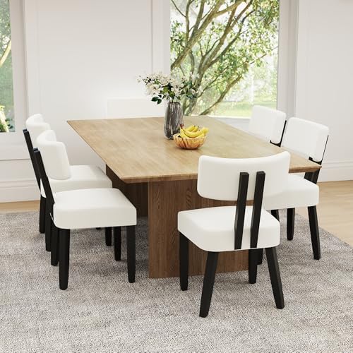 GOTMINSI Mid Century Modern Dining Chairs,Velvet Farmhouse Upholstered Kitche...