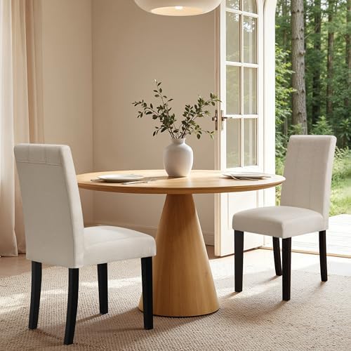 HOMYZOO Dining Chairs Set of 4, Upholstered Dining Room Chairs with Padded Se...