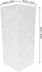 ZASCHMOY LUCKDANO Umbrella Holder, Space Efficient Organizer for Wet Umbrellas with Hollow Ventilated Design, for Home Office Hotel Entryway (White)