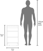 BATHBI 30" High 4-Tier Ladder Shelf Organizer