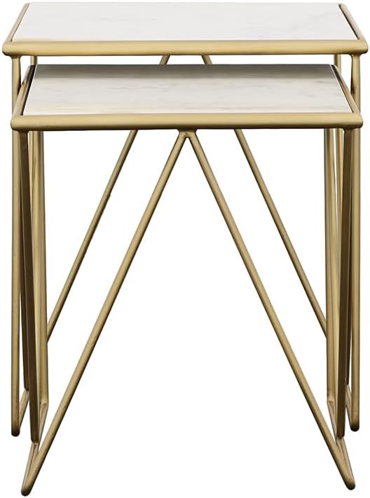 Coaster Home Furnishings - Bette - 2-Piece Nesting Table Set with Marble Tabl...