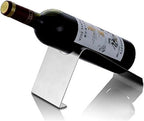 Stainless Steel Wine Rack Single Wine Bottle Holder Rack Display (Silver)