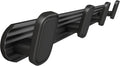 Coat Rack Wall Mount Black, 4 Hooks Rack Metal Coat Hanger Wall for Hanging Hat Purse and Robes, Towel Hook for Bathrooms and Entryway (1 Pack)