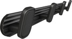 Coat Rack Wall Mount Black, 4 Hooks Rack Metal Coat Hanger Wall for Hanging Hat Purse and Robes, Towel Hook for Bathrooms and Entryway (1 Pack)