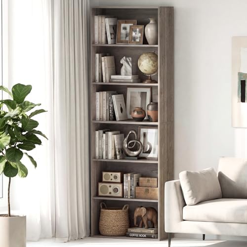 Tangkula 6-Tier Bookcase, 70” Tall Freestanding Bookshelf with 6 Open Shelves...