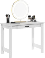 Furinno Jaya Writing Desk with Drawer, White
