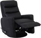 Parker Living Hercules - Black Manual Swivel Glider Recliner